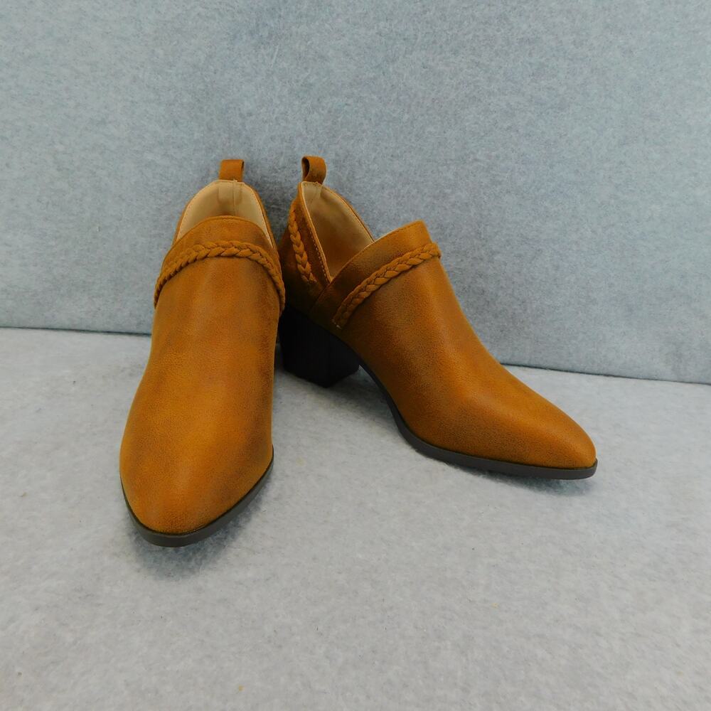 Journee Collection Women's Sophie Ankle Bootie Brown Size 7.5 - Picture 5 of 11